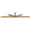 Ekena Millwork Kennewick Timber Gable Bracket, Western Red Cedar, 108"W x 22"H x 3 1/2"D x 3 1/2"F, 5/12 Pitch GBW108X22X0404KEN00SWR - alternate 2